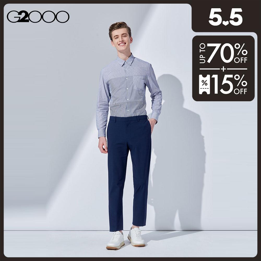 G2000 Men Smart Fit Stripe Block Shirt