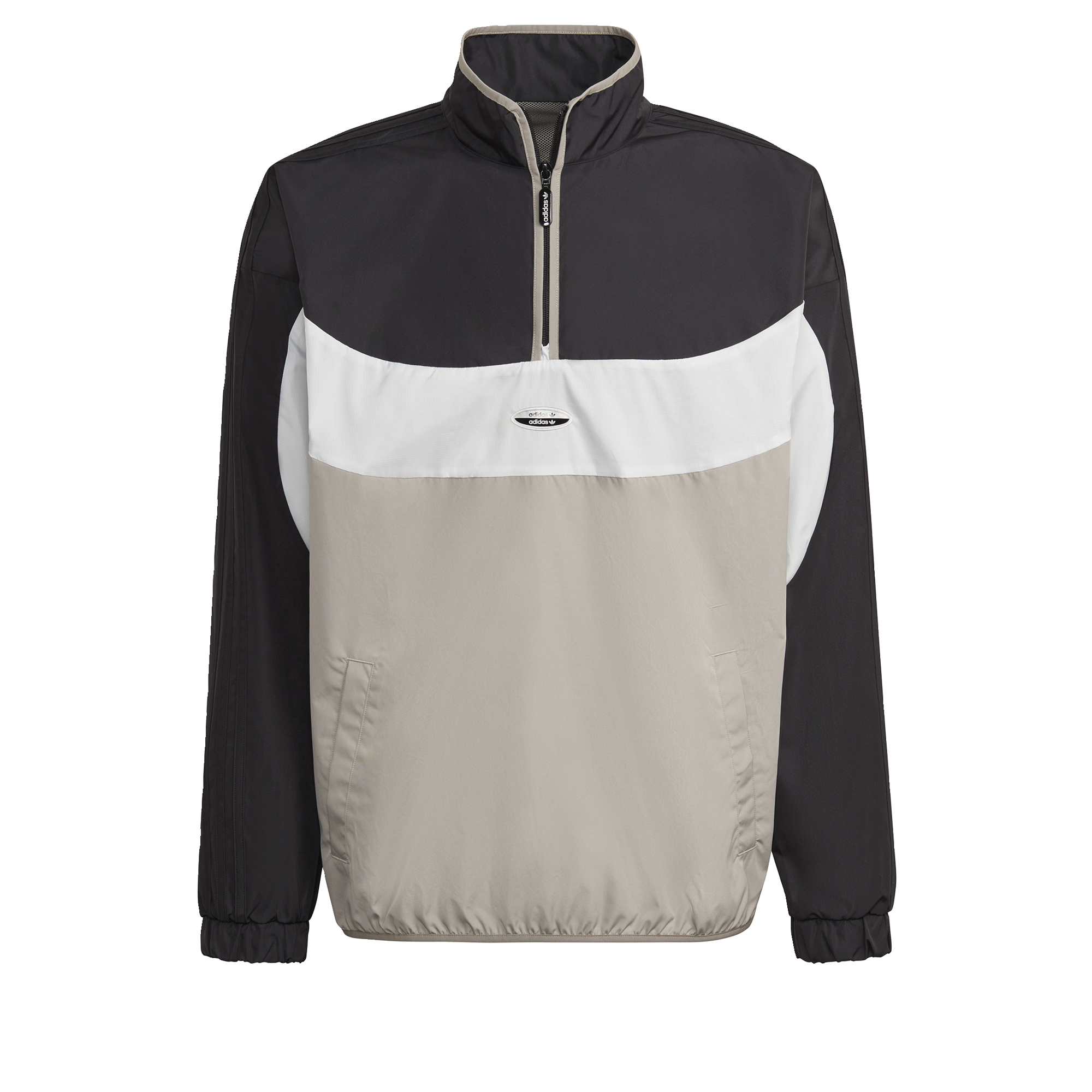 adidas Lifestyle R.Y.V. Half-Zip Crew Sweatshirt Men Black HC9479